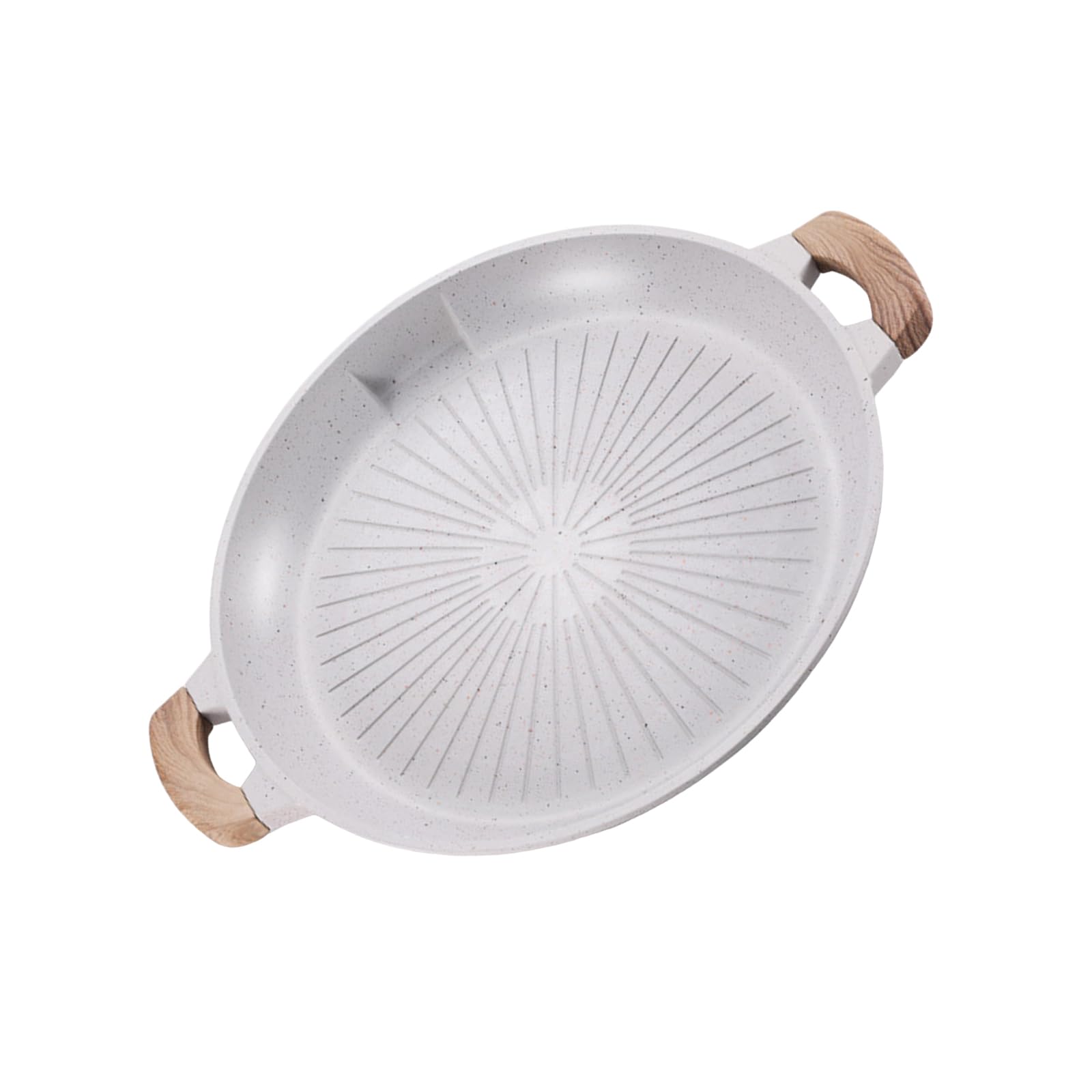 Xinsheinelry Volcano Rock Barbecue Frying Plate Round Nonstick Aluminum Barbecue Tray Frying Pan for Efficient Cooking At Homes Family BBQ Tray