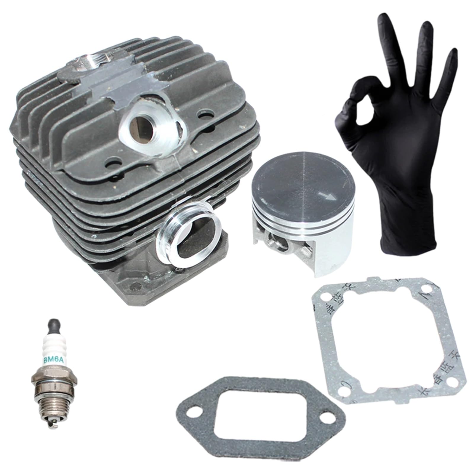 Kit cilindro pistone con perno da 12 mm, for, 044 044c 044w 044r Ms440 Ms440c Ms440d Ms440m Ms440n Ms440r Ms440v Ms440w Ms440z Ricambi per motoseghe