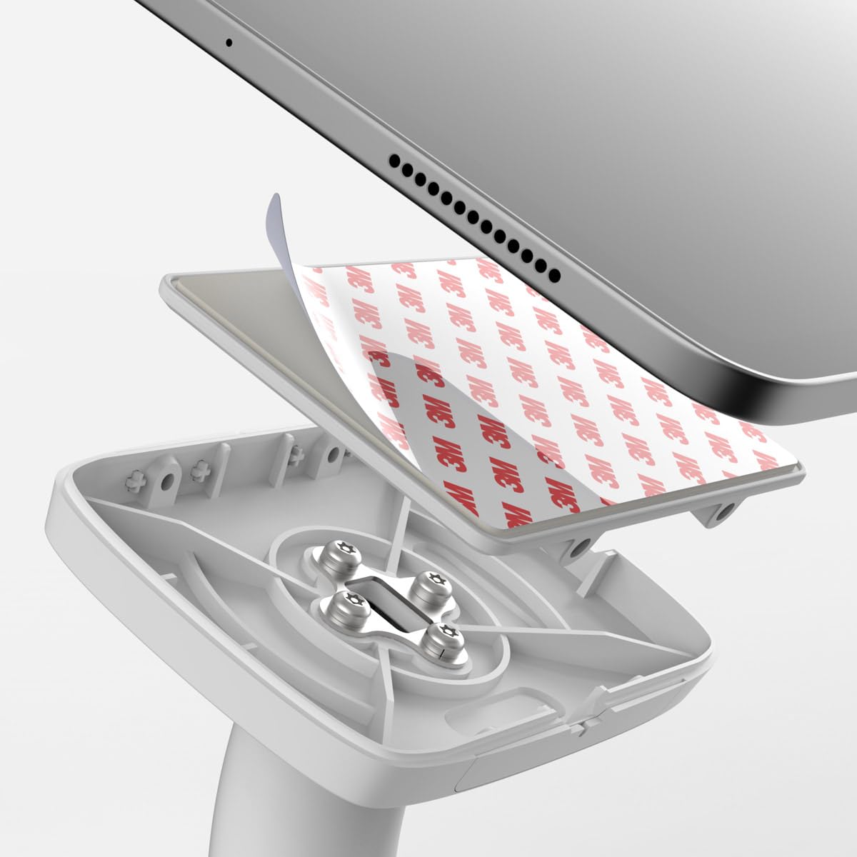 Bouncepad Core Desk - supporto da scrivania antifurto compatibile con iPad e tablet, nero