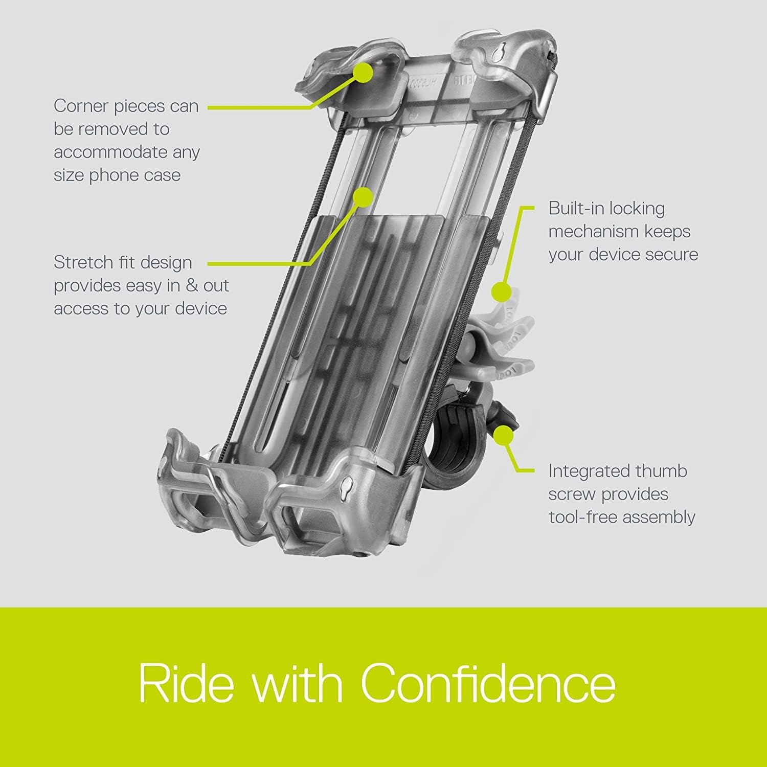 Bike Water Bottle Cages and Bike Phone Mount Bundle by Delta Cycle - Expanding Beverage Cup Holder for Handlebar Universal Bicycle Smartphone Holder Adjusts to Any Handlebar