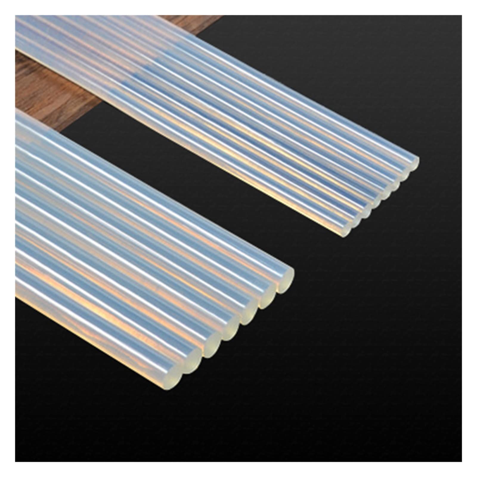 Bâtons de Colle Chaude, Lot de 50/10 bâtons de Colle thermofusible translucides à Forte viscosité de 11 mm/7 mm(50X11mm)