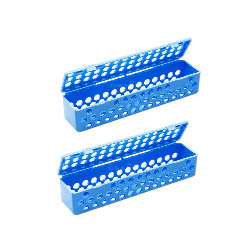 Dental Instrument Sterilization Case - Autoclavable Plastic Case, 8" X 1.75" X 1.75"