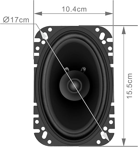 Miniatura 9 de SONDPEX SDX Audio - Altavoz de doble cono de 4" x 10" - Reemplazo de equipo original