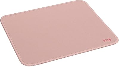 Logitech Mouse Pad – Studio Series, con Base de Goma Antideslizante, Superficie Resistente a Salpicaduras, Materiales Duraderos, Portátil, Diseño Fresco y Moderno – Rosa