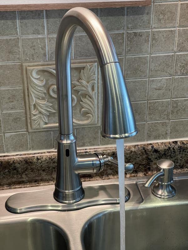 Glacier Bay Hemming Single Handle Touchless Pull Down Sprayer Kitchen