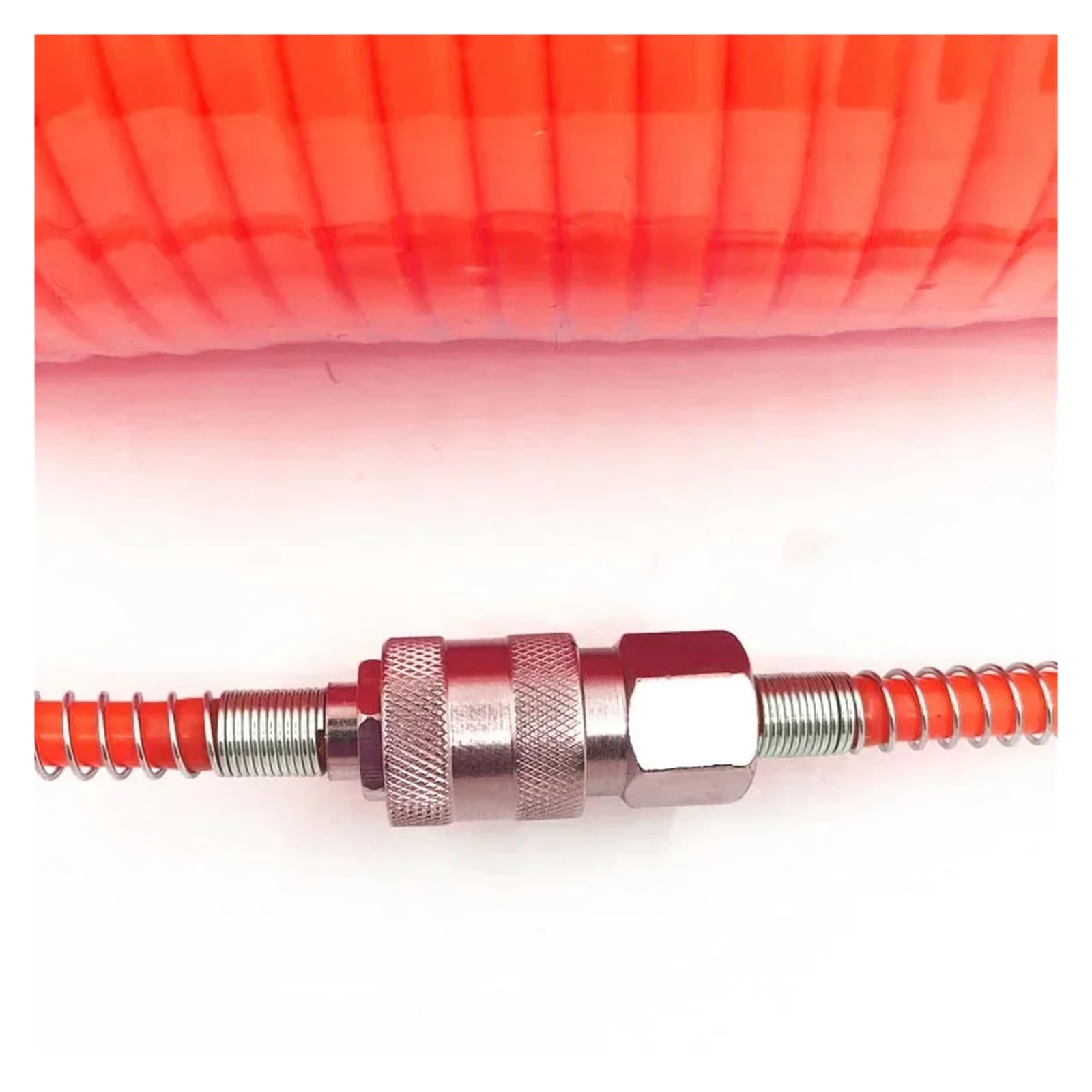 Manguera neumática con resorte espiral, Manguera de aire PU 8x5mm 6-12M con resorte retráctil conector rápido UE for compresor(9m)