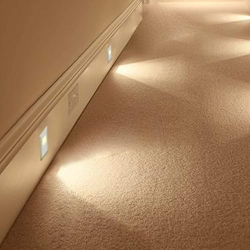 Miniatura 6 de Ciata Luces LED para escaleras para interiores, luces de escalón para exteriores, 3 vatios, iluminación blanca cálida para escaleras exteriores e