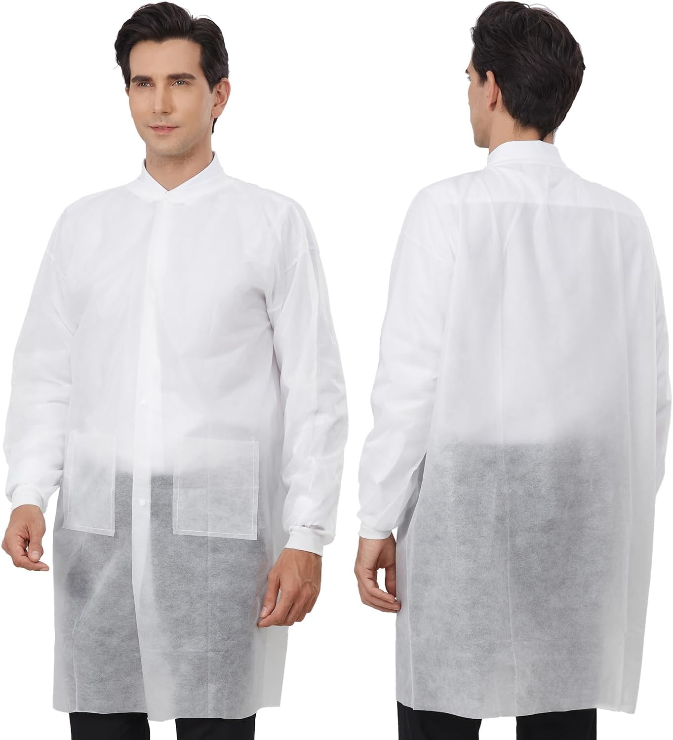 AQT LLC Disposable Lab Coats for Kids, 12 Pack Kids Scientist Coats