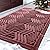 Yimobra Front Entrance Door Mat, All-Season Heavy Duty Outdoor Indoor Entryway Floor Mat, Sturdy Natural Rubber, Non Slip, Resist Dirt, Water Absorption, Easy Clean, 29.5x17 Inch, Red