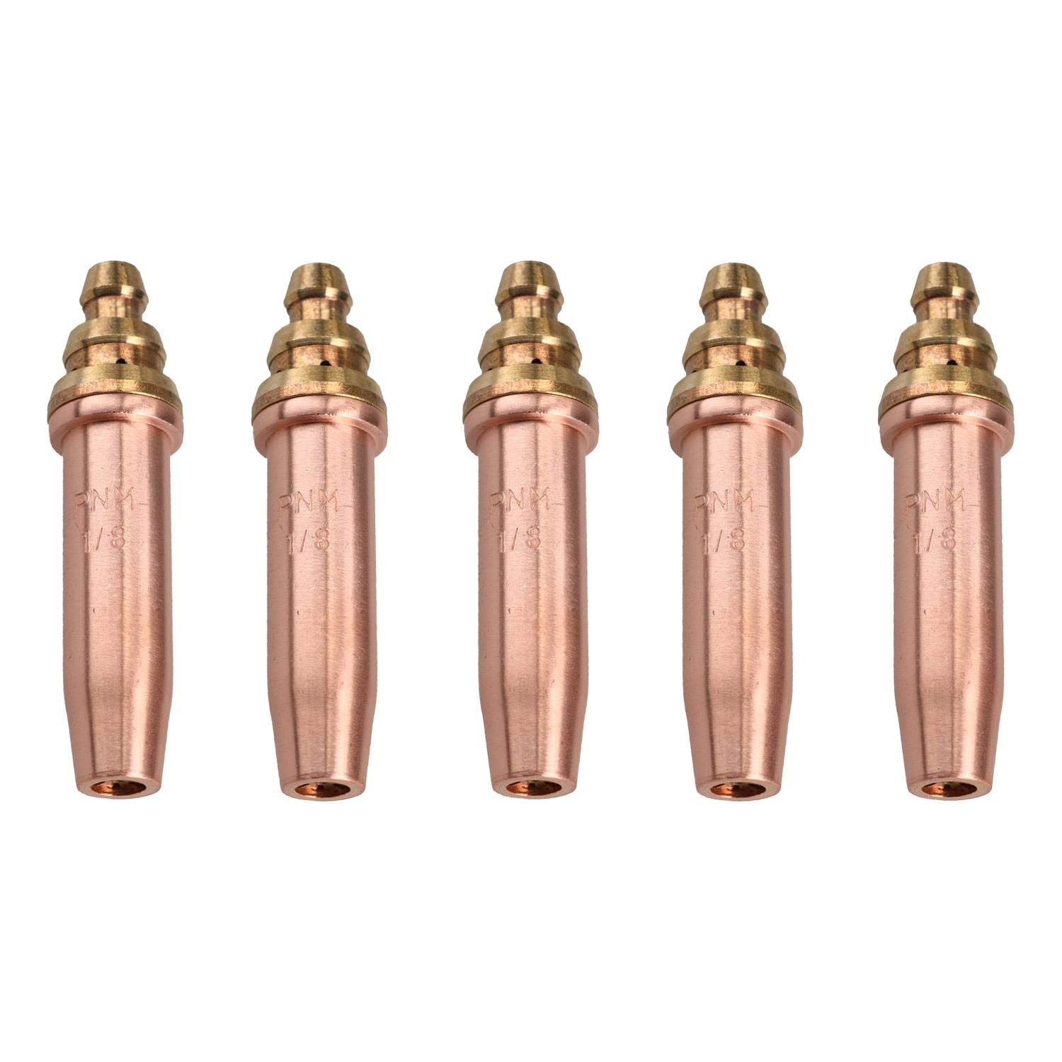 PNM Oxy Propane Gas Cutting Nozzle Tip Standard Length 1/8" 190-300mm 5pk