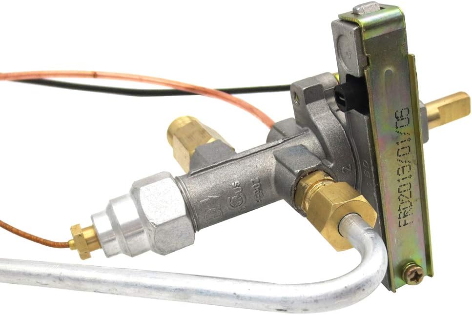 METER STAR Europe Standard Main Gas Control Valve System Assembly Kit with igniter Pilot Burner for Indoor Steak Oven Stove