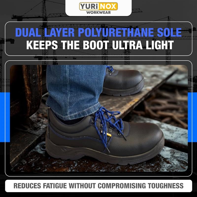 Half-Boots Unionshoes - Composite Safety Toe Work Boots for Mens - Lightweight and Durable - Slip, Oil & Chemical Resistant Outsoles - Ideal for Warehouse and Construction Work2