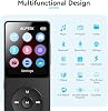 AGPTEK A02 Reproductor MP3 con Bluetooth 5.3, Pantalla de 1.8 Pulgadas Reproductor de Música Portátil con Altavoz, Radio FM, Grabadora de Voz, Compatible con Ampliación Hasta 128GB (Negro, 32GB) 5
