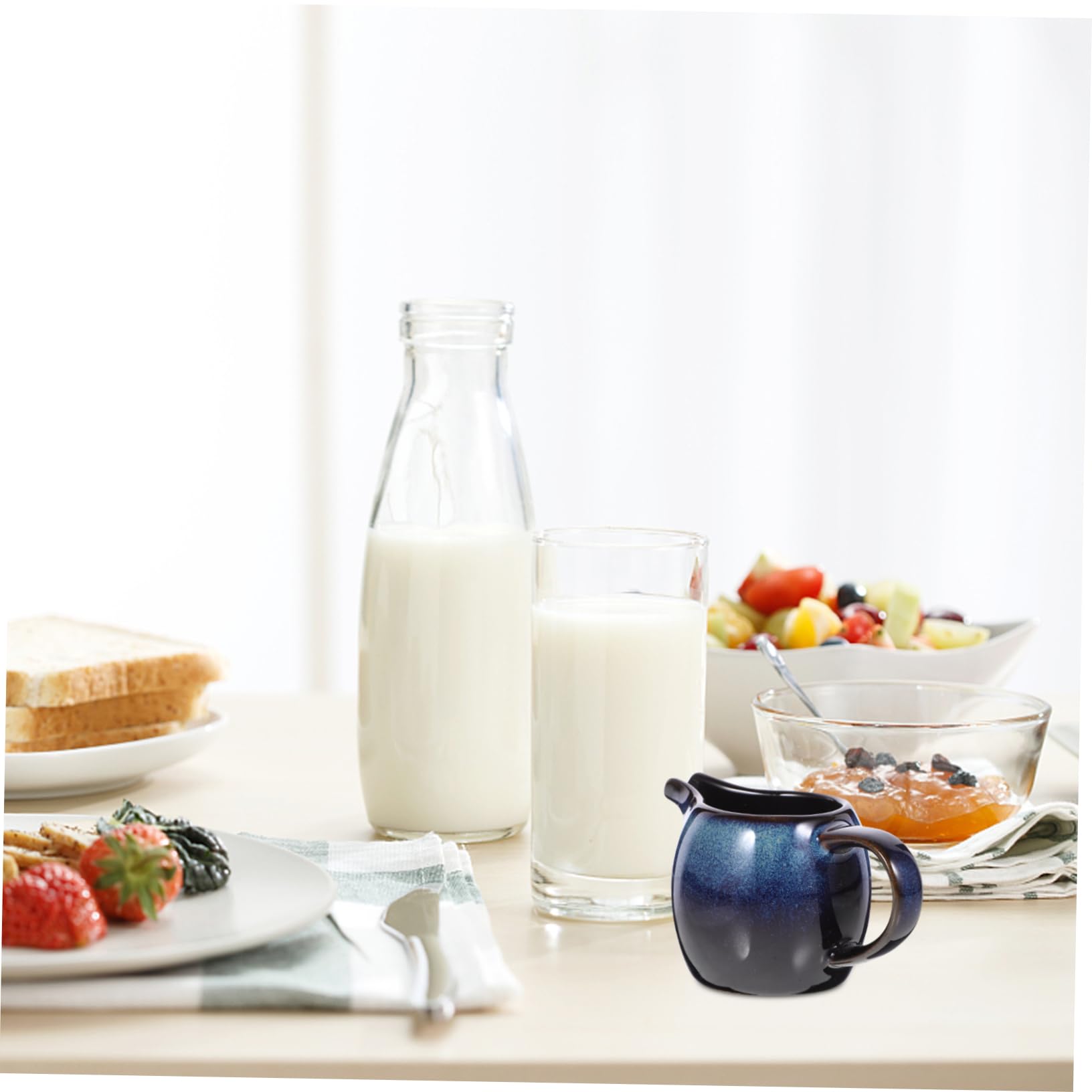 OFFSCH Classical Style Ceramic Pitcher Perfect for Coffee Tea Social Gatherings Decorative Milk Dispenser