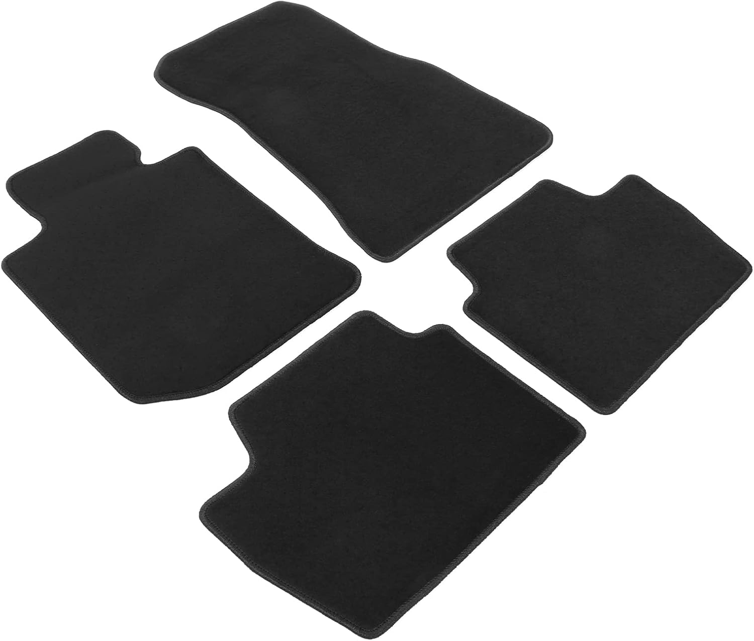 IKON MOTORSPORTS, Floor Mats Compatible with 2021-2025 BMW G22 4-Series Coupe & 2021-2025 BMW G82 M4 Coupe, Black Nylon Car Auto Front Rear Carpets Liner 4PC Set Protector, 2022 2023 2024