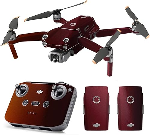 Vista 84 de SopiGuard Skin for DJI Mavic Air 2s - Juego completo de calcomanías de vinilo de precisión + controlador + 3 fundas de batería