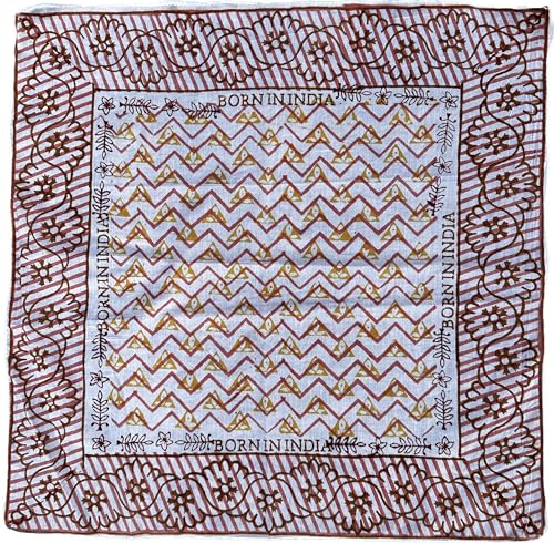 Stylish Bohemian Cotton Bandanas - Perfect for the Boho Fashionista 100% Cotton Bandanas, Bohemian Style Cotton Neck Scarf, Boho Soft Cotton Bandana, Cotton Neckerchief, Cotton Square Scarf gift handk3