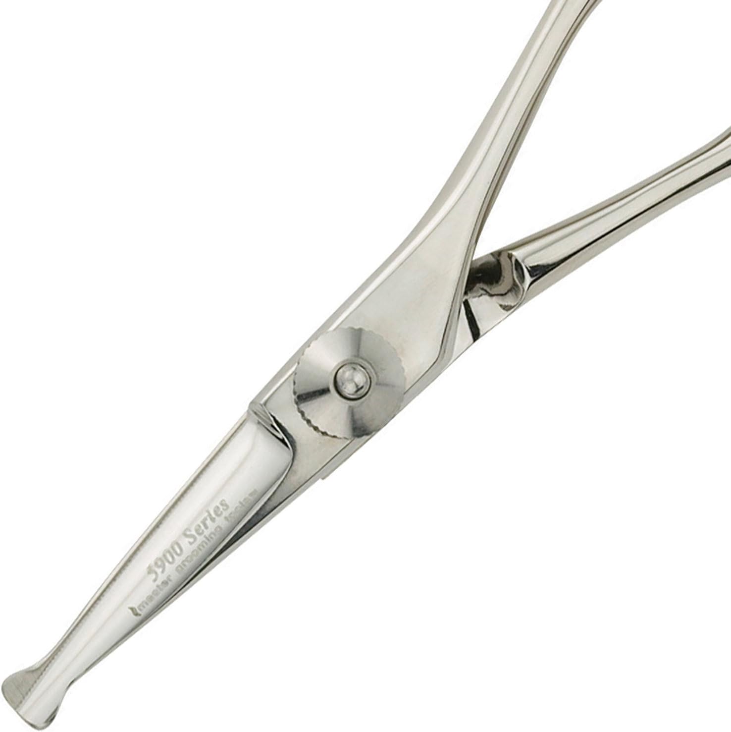 Pet Grooming Scissors : Master Grooming Tools 5900 Series Japanese Stainless Steel Shears — High-Performance Shears for Grooming Dogs - 46-Tooth Thinning Shears, Eye/Ear, 4½"