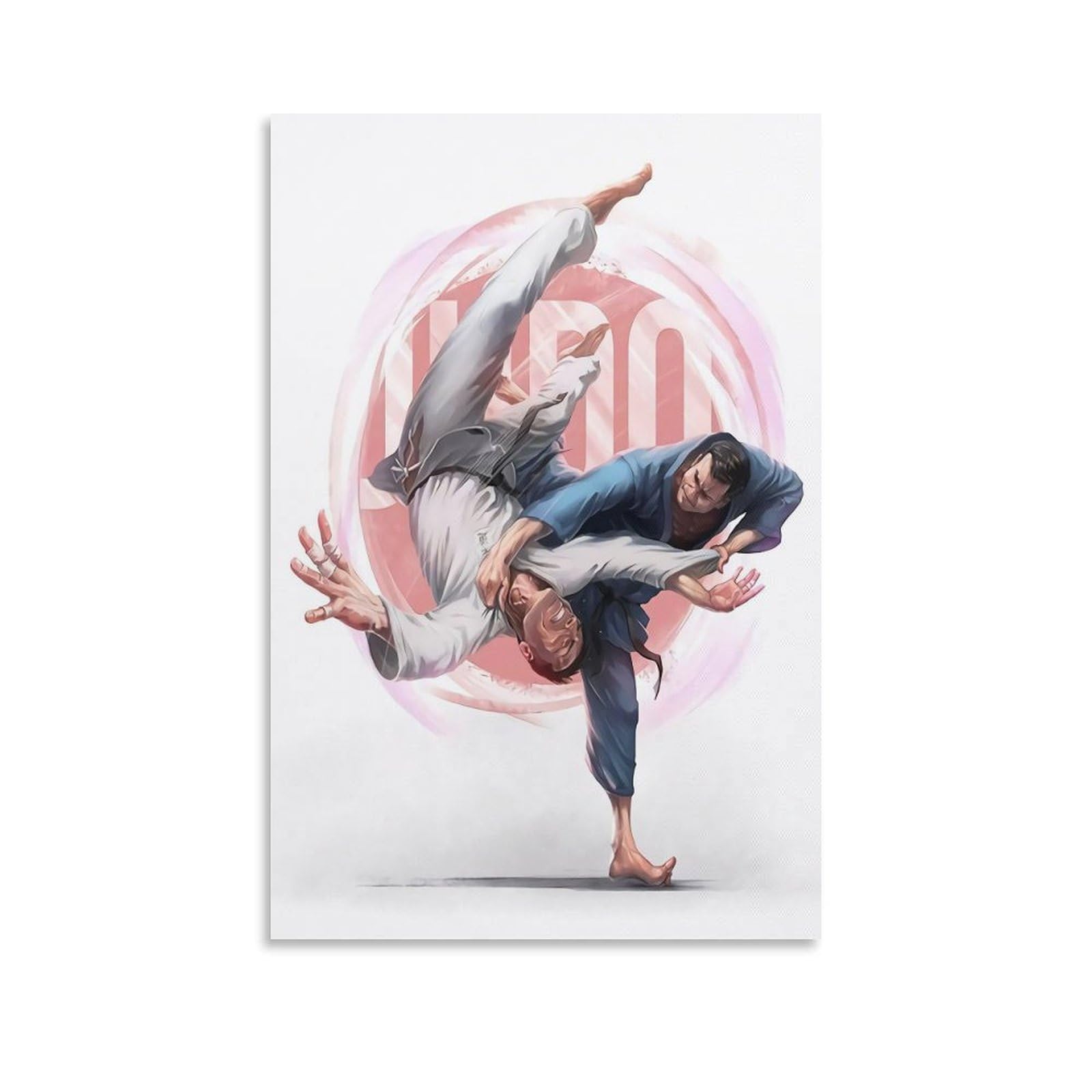FestiKit Jiu Jitsu Martial Arts Judo Karate Canvas Art Posters Wall Art Pictures Prints Modern Family Bedroom Decor UnFramed,16x24inch(40x60cm)