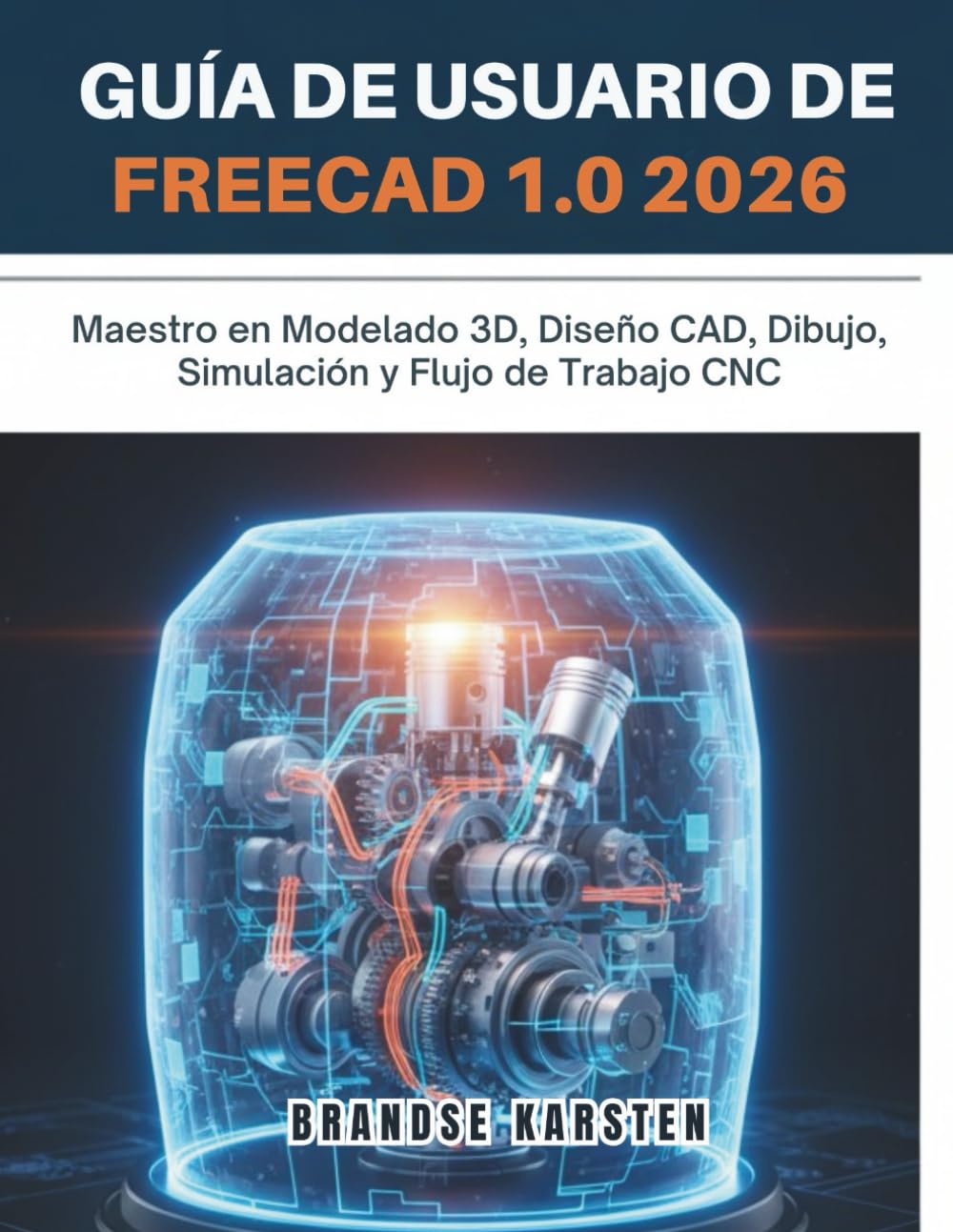 GUÍA DE USUARIO DE FREECAD 1.0 2026: Maestro en Modelado 3D, Diseño CAD, Dibujo, Simulación y Flujo de Trabajo CNC