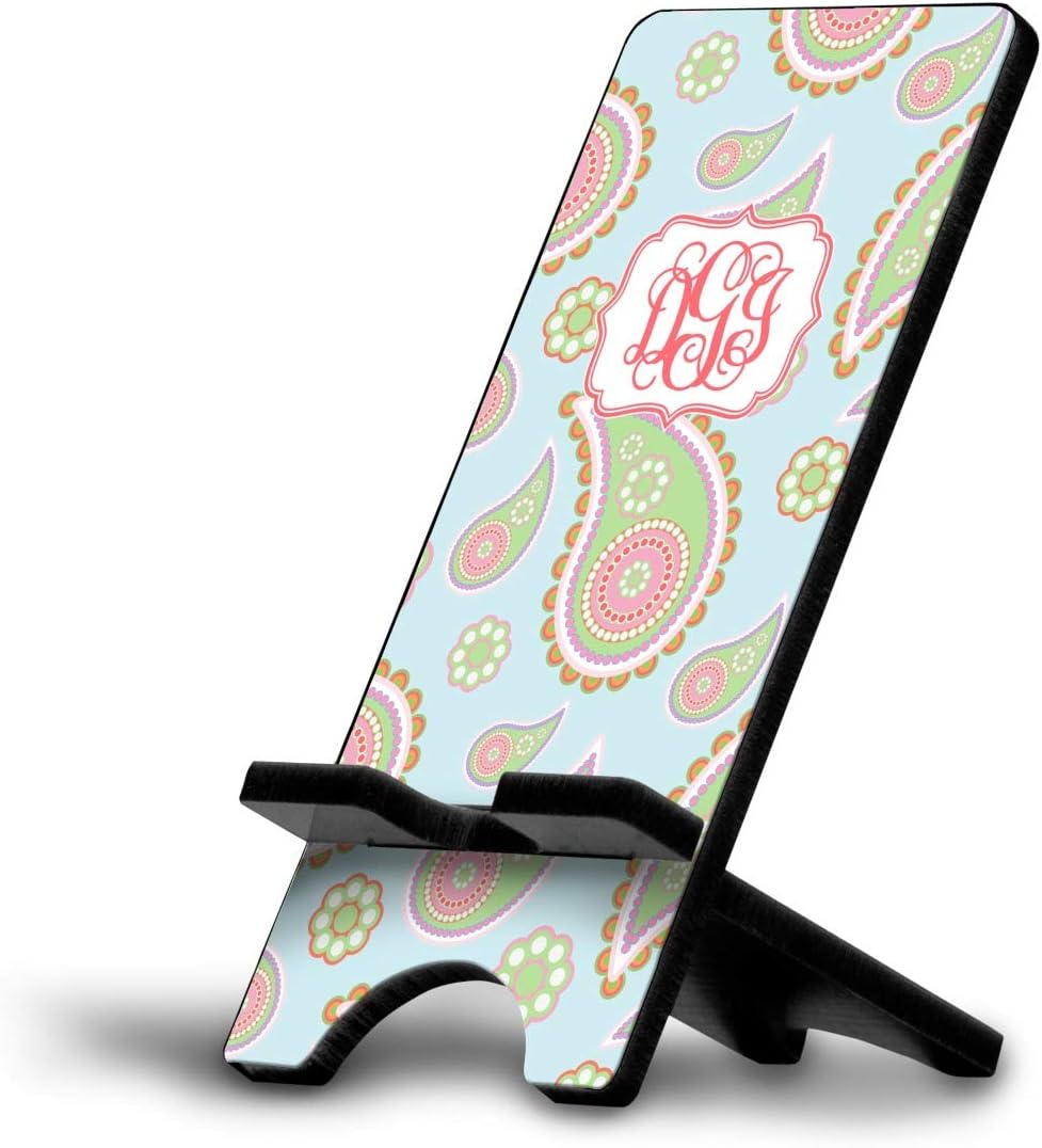 YouCustomizeIt Personalized Blue Paisley Cell Phone Stand (Large)