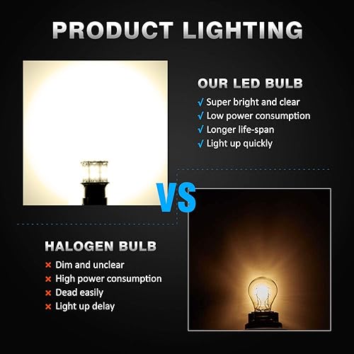 Miniatura 4 de Bombillas LED 1156 1141 1003 7506 BA15S superbrillantes 3014 50-SMD LED de repuesto para luces interiores de 12 voltios RV cámper, remolque, barco,