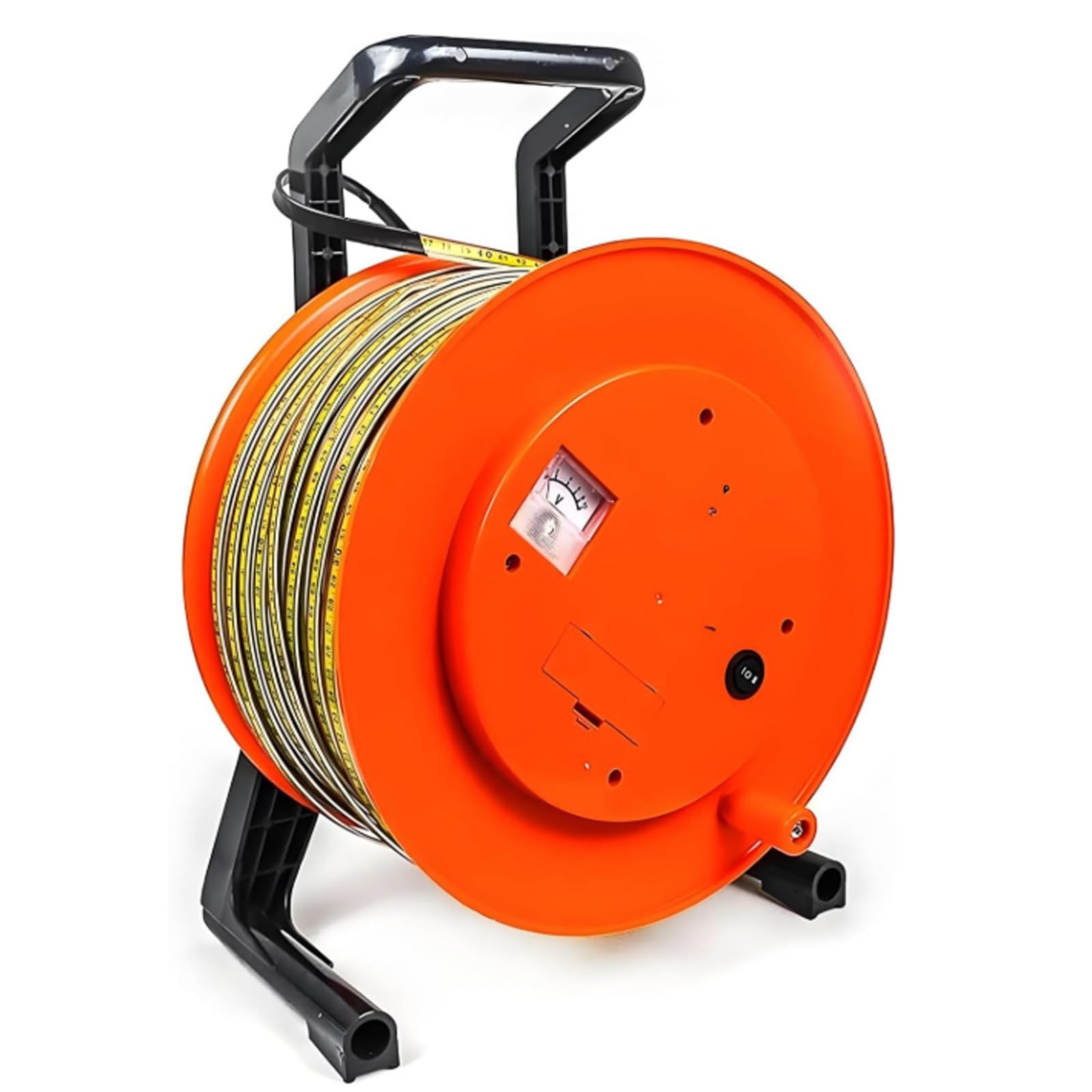Portable Deep Well Water Level Meter indicator water level borehole depth meter dip meter depth10m 30m 50m 100m 150m 200m 300m, for Water Well Measurement 25mm-20m (25mm 10m)