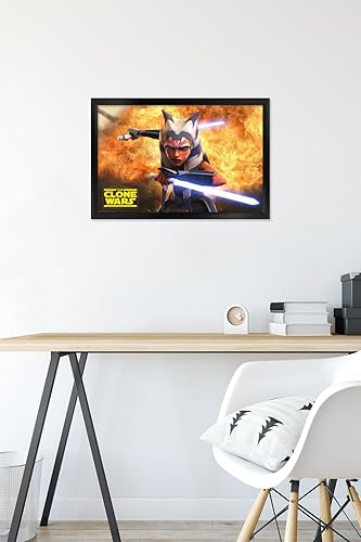 Miniatura 10 de Trends International Star Wars The Clone Wars - Póster de pared de Ahsoka Tano, 14.725 x 22.375 pulgadas, versión premium sin marco