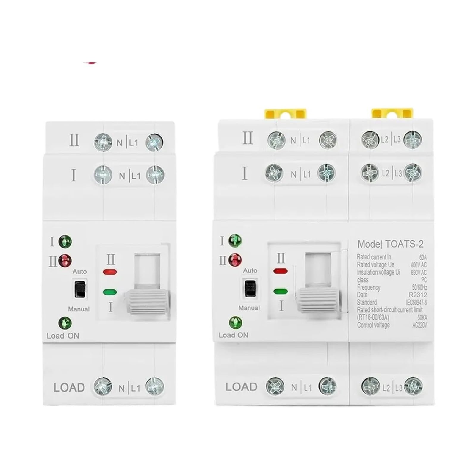 Commutateur de transfert automatique ATS sans interruption 110V 63A