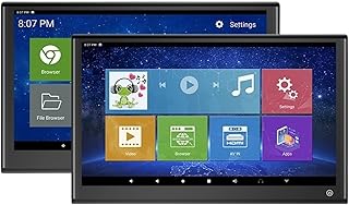 Suporte para montagem de encosto de cabeça para DVD Player Monitor de encosto de cabeça de carro de 4+64 GB Monitor de encosto de cabeça de 13,3 polegadas IPS Tela de toque multifuncional Tablet repro