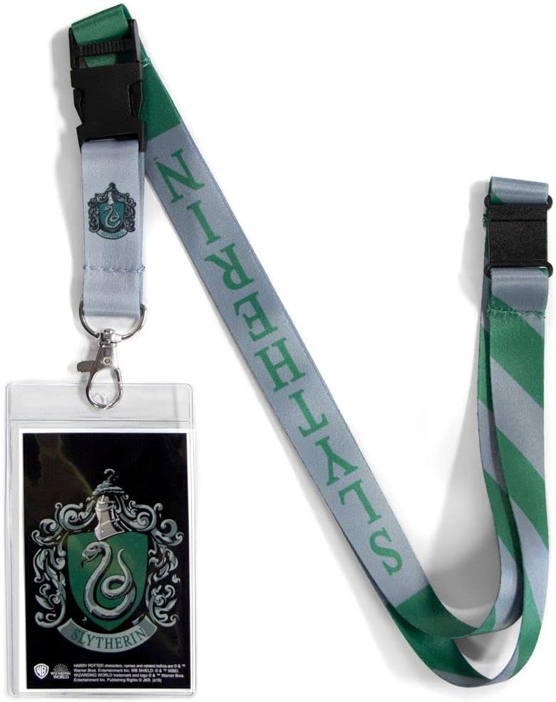 Ata-Boy Harry Potter Slytherin Crest Reversible Lanyard with Breakaway Clip and ID Holder…