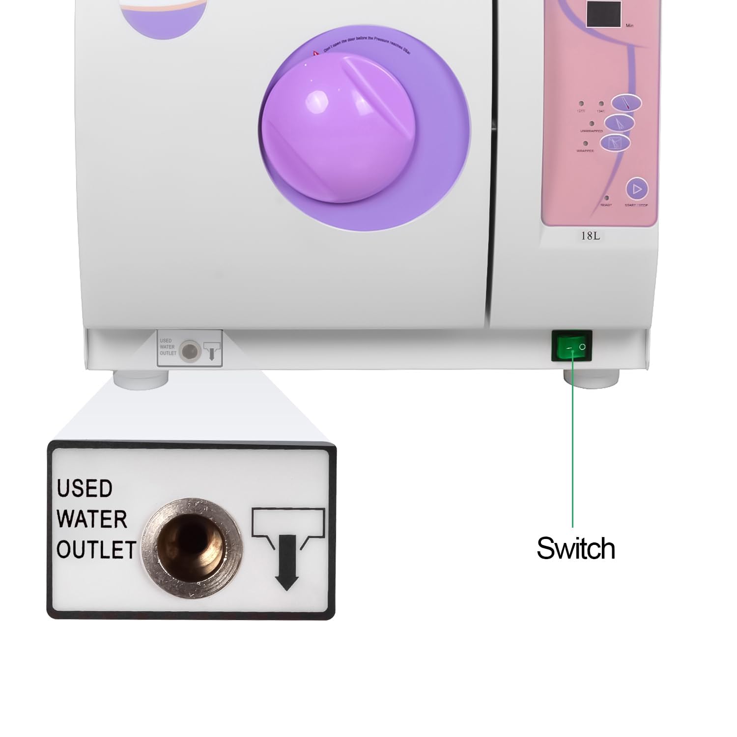 Esterilizador autoclave para equipos de laboratorio, mini máquina de esterilización automática de escritorio para una esterilización eficiente y segura