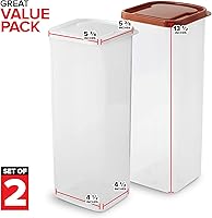 Vista 2 de Stock Your Home Recipiente para pan (paquete de 2) para pan, contenedor de almacenamiento de pan fresco, protector de pan transparente, soporte