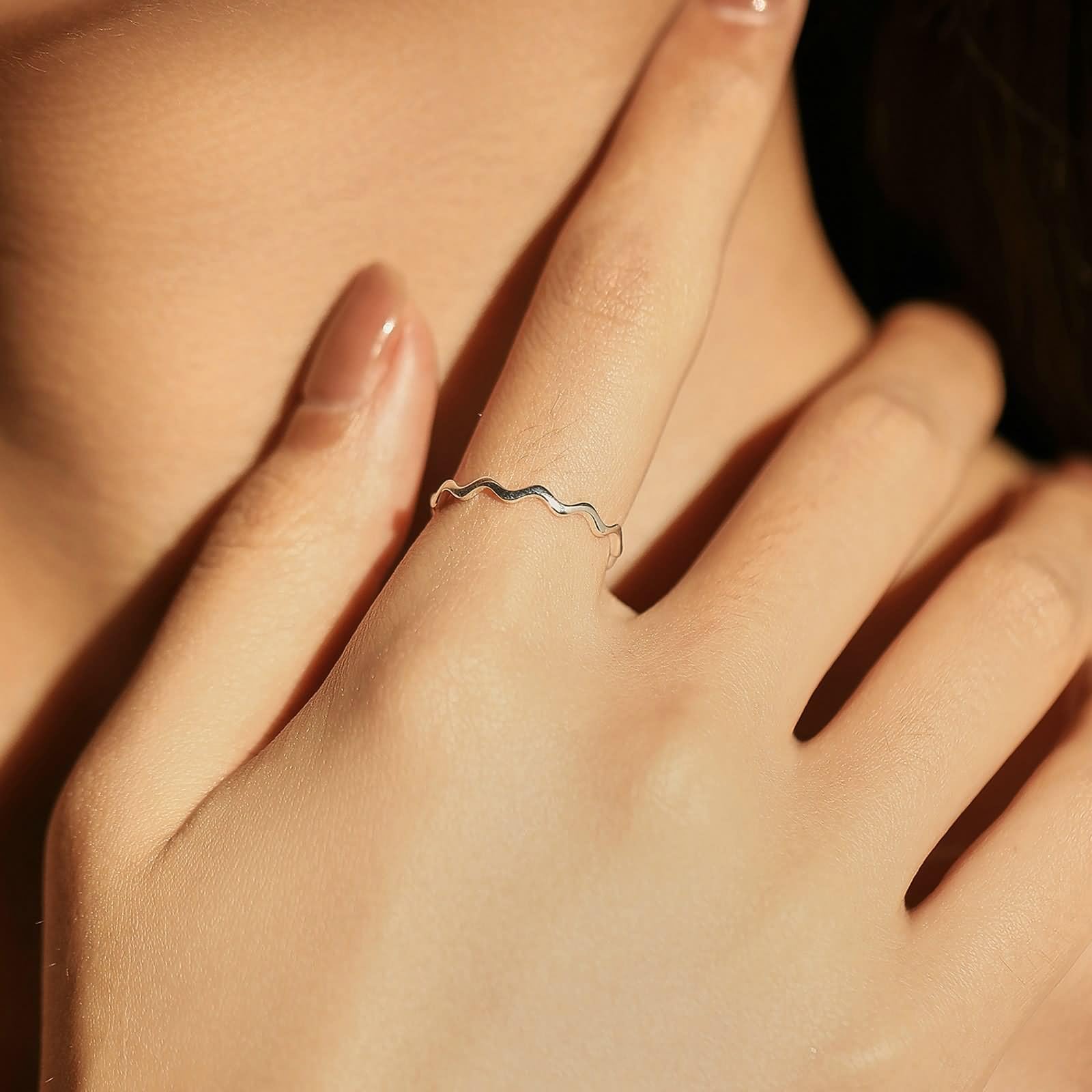 Anillos de compromiso para mujer, anillo de compromiso redondo de oro blanco 9 K/14 K, promesa regalos para mujer