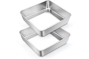 TeamFar 6 Inch Square Cake Pan: The Perfect Pan for Baking Delectable Treats