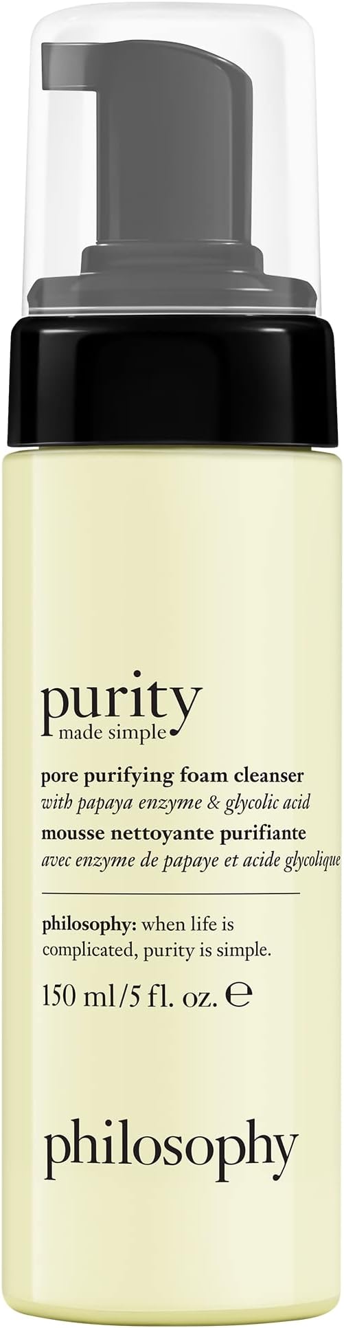 philosophy purity made simple pore purifying facial foam cleanser 150ml