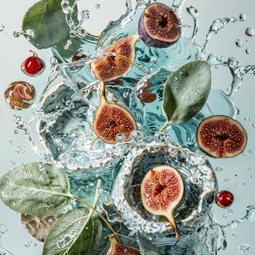 Image of Fine'ry Green Fresh Fig Perfume for Women - Mystic Fig'ures - Long-Lasting with Mediterranean Fig, Ocean Air, Salted Sage, Iris - Woody, Full Size Hair & Body Cologne Parfum Fragrance, Vegan (60mL)
