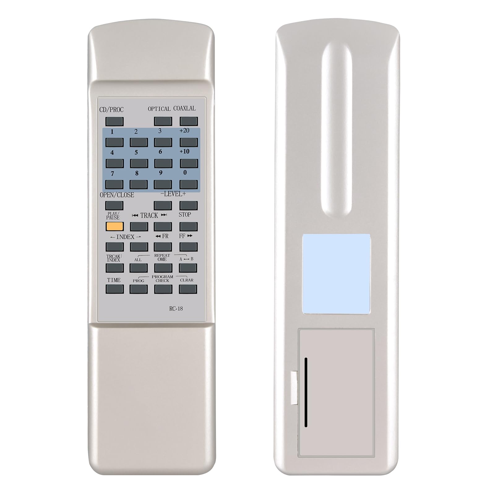 TCNOUMT Replacement Remote Control RC-18 Suitable for Accuphase CD Player DP-11 DP-55 DP-55V DP-60 DP-70V DP-75 DP-80L E-211 E-213 E-460 E-408