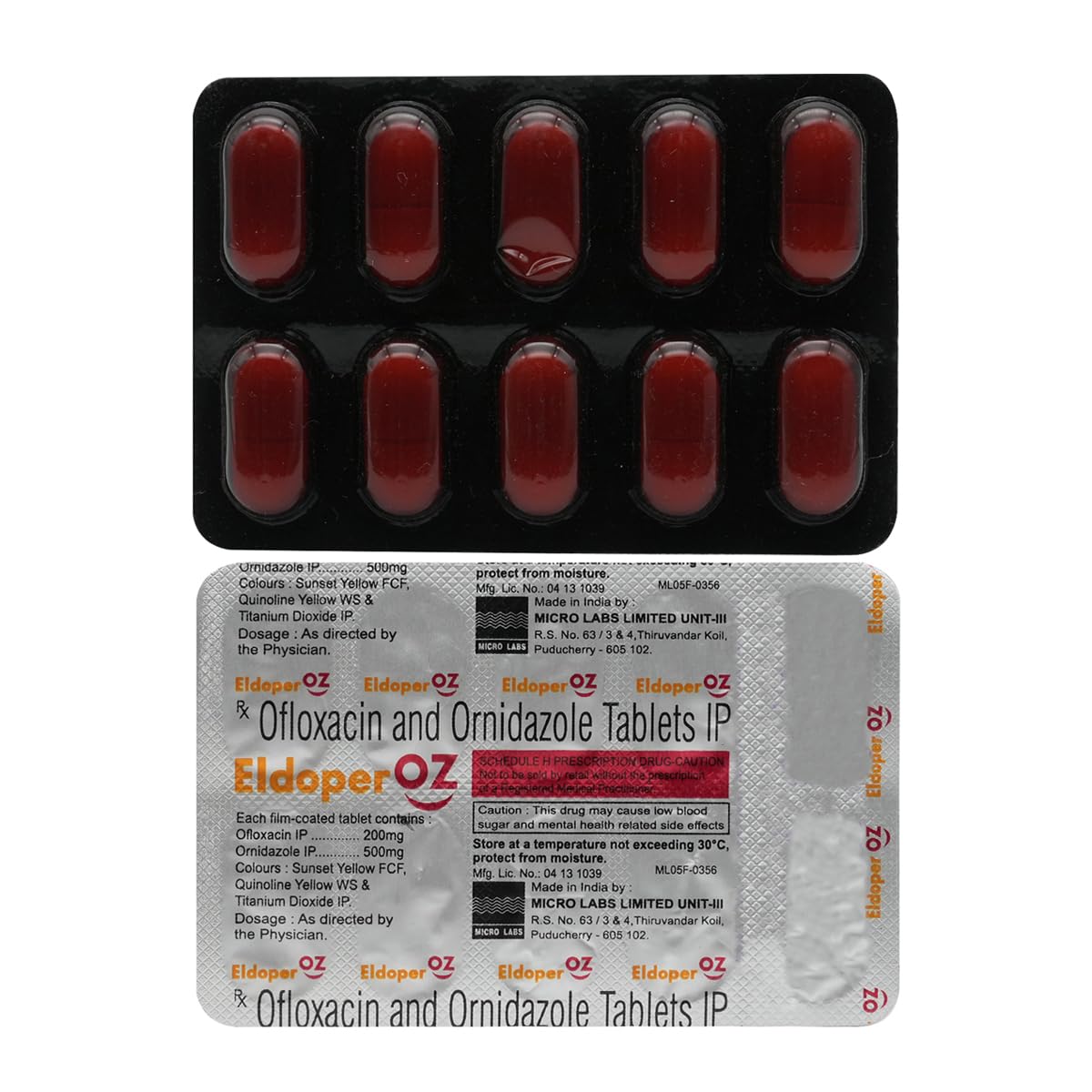 Eldoper OZ Strip of 10 Tablets Amazon.in Health & Personal Care