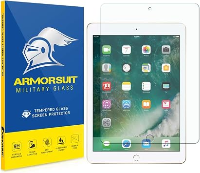 iPad Pro 10.5" 2017 Screen Protector, Armorsuit MilitaryGlass 9H Tempered Glass Screen Protector for iPad Pro 10.5" Anti-Bubble Ultra HD Clear