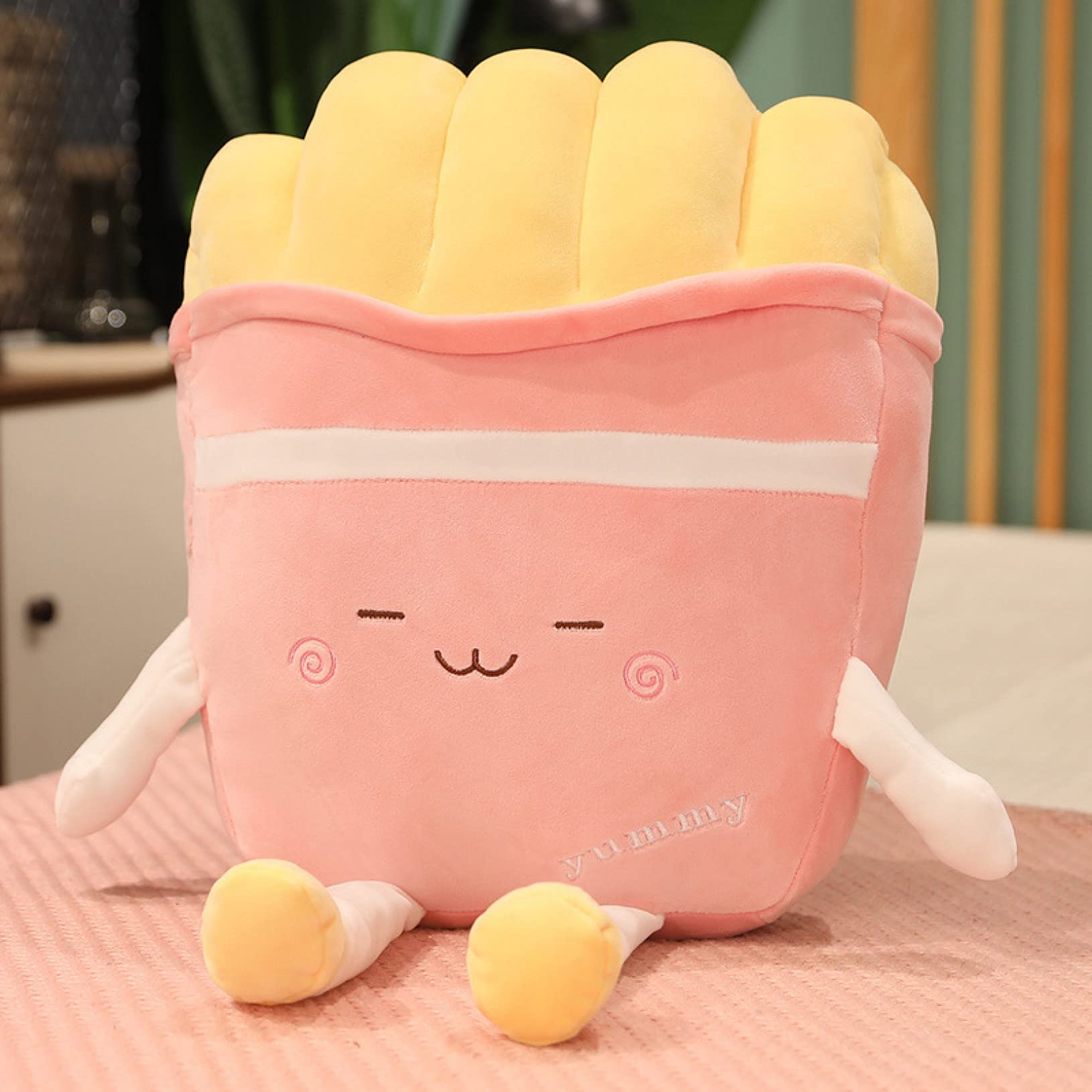 きゅうびたん ぬいぐるみ【ポテト】 Amazon｜[XLOYP] クッション ぬいぐるみ食べ物シリーズ フライドポテト