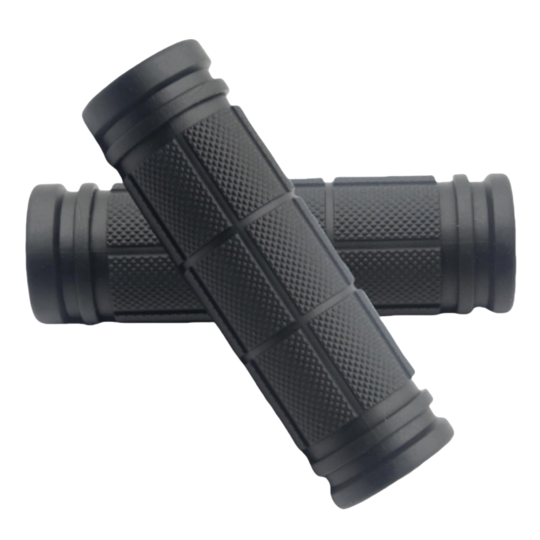 Bike Grips Handlebar Grips Mountain Bicycle Grips Universal Soft Comfortable Ergonomic Anti Slip Rubber 2PCS Black 22mm Handle Grip Cover for Kids Bikes MTB BMX Scooter Bicycles Ebike (90mm)