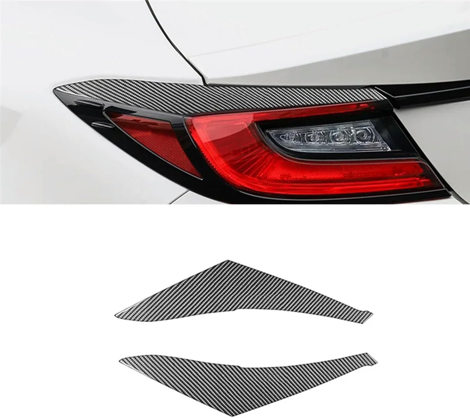 Carbon Fiber Trim Sticker Rear Tail Light Eyebrow Cover for Subaru BRZ for Toyota GR86 2022-2025