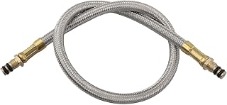Tubo de extensión de camping al aire libre para estufa para manguera trenzada, tanque de gas y estufas de casete, acero inoxidable, cobre, diseño portátil (35 cm)