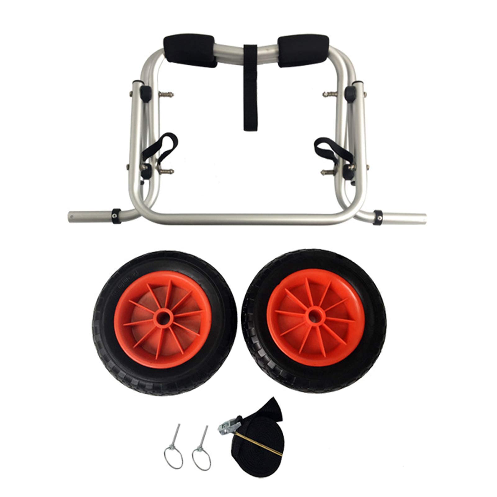 Carro para Kayak, transportador de Canoa Plegable portátil, Capacidad de 165 Libras, Adecuado para Tabla de Surf, Transporte de Tabla de Remo