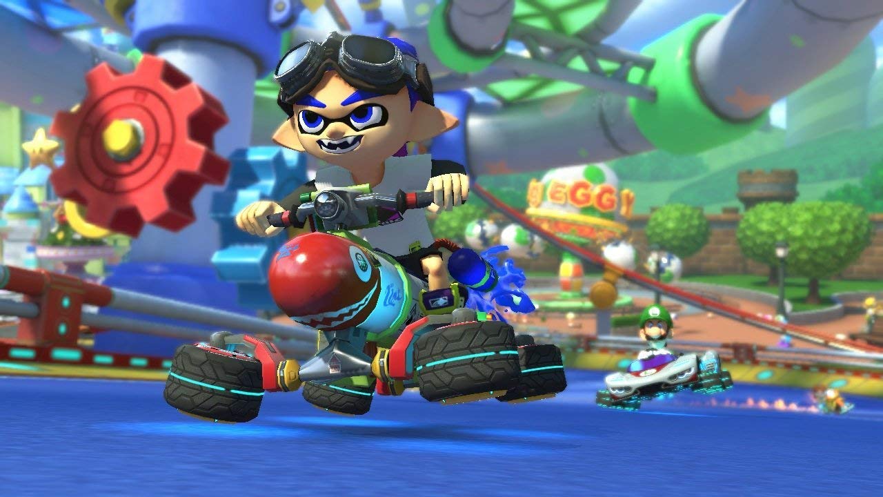 Nintendo Switch - Consola Nintendo Switch Rojo / Azul neón (Modelo 2019) + Mario Kart 8 Deluxe - Edición limitada