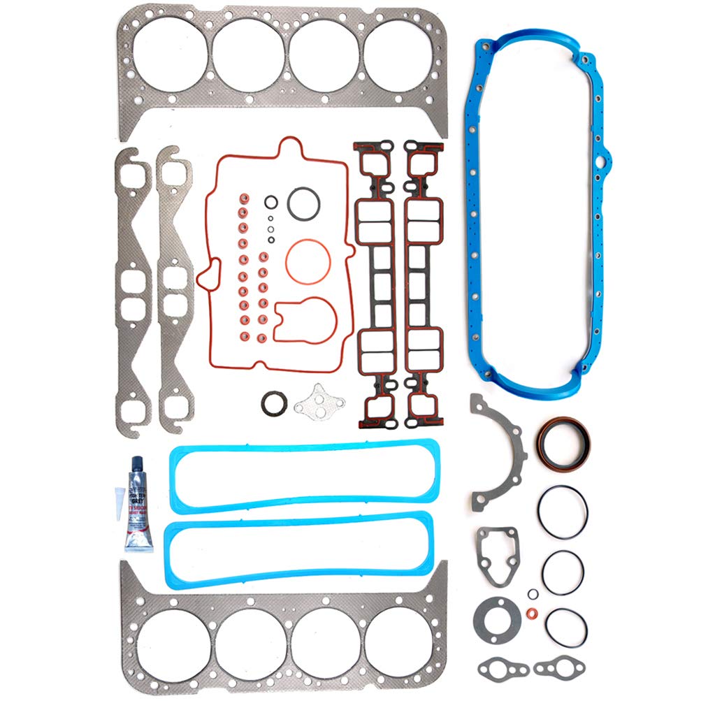 Full Engine Gasket Set Fit for AM General Hummer 5.7L,for Cadillac Escalade 5.7L,for Chevrolet C1500 5.7L,for GMC C1500 5.7L,for Workhorse P30 5.7L Replace CS8510-1,CS85101