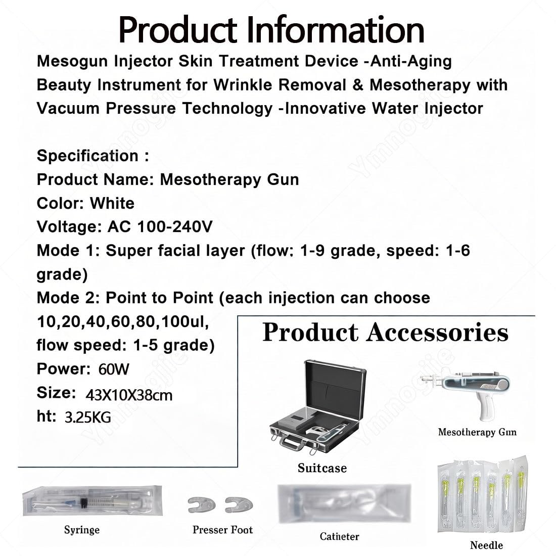 Urządzenie Do Mikronakłuwania,Pistolet Do Mezoterapii (Mesogun)