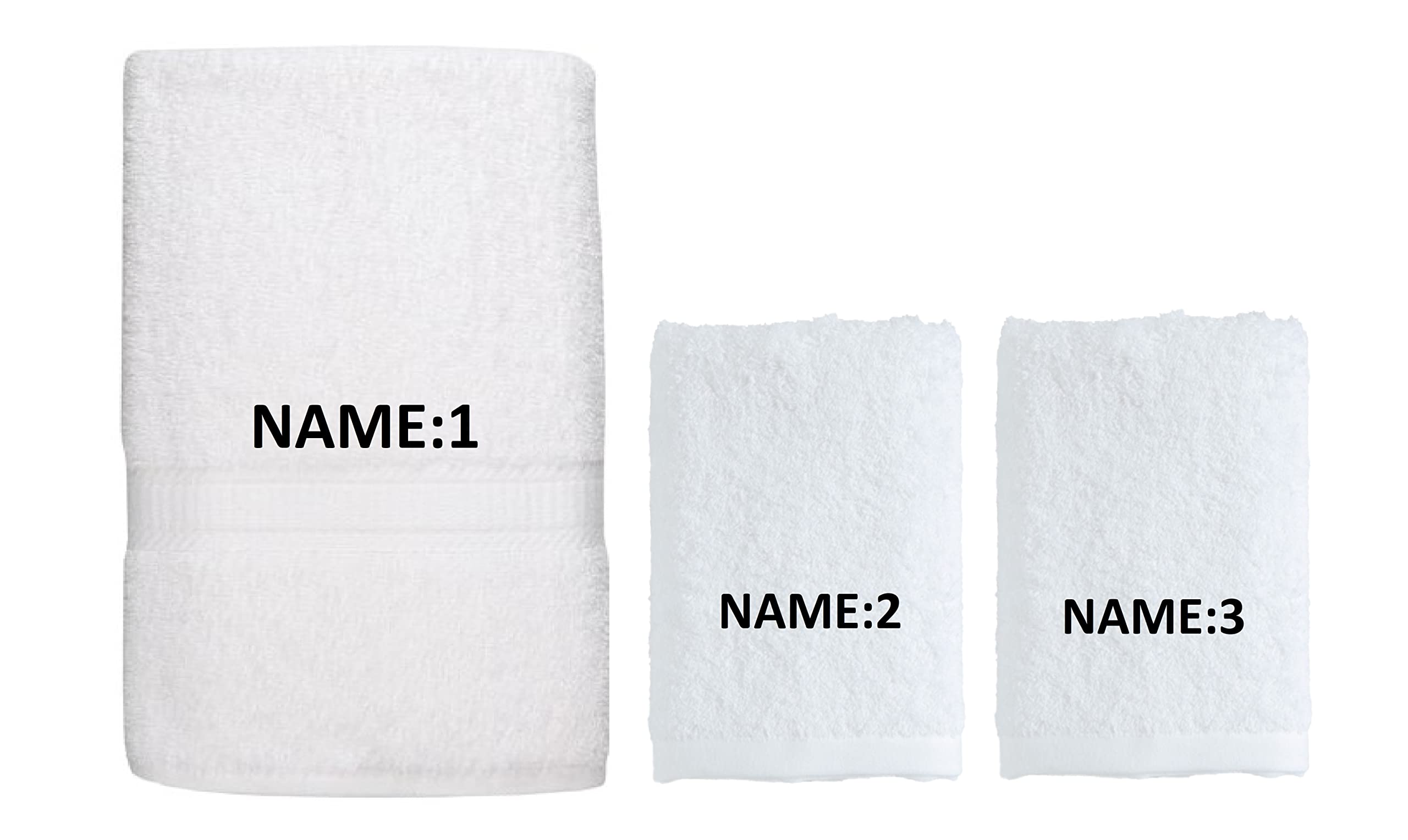 Mrunals fashion - 150 GSM Hand & 60 GSM Face Towel, Name written with Embroidery (Pack of 3) on 1 Hand Towel & 2 Face Towel-picture-53