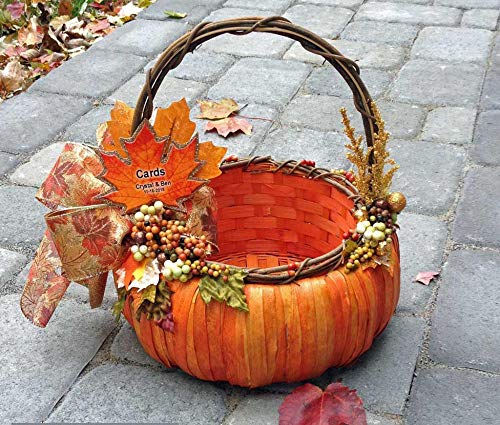 pumpkin flower girl basket